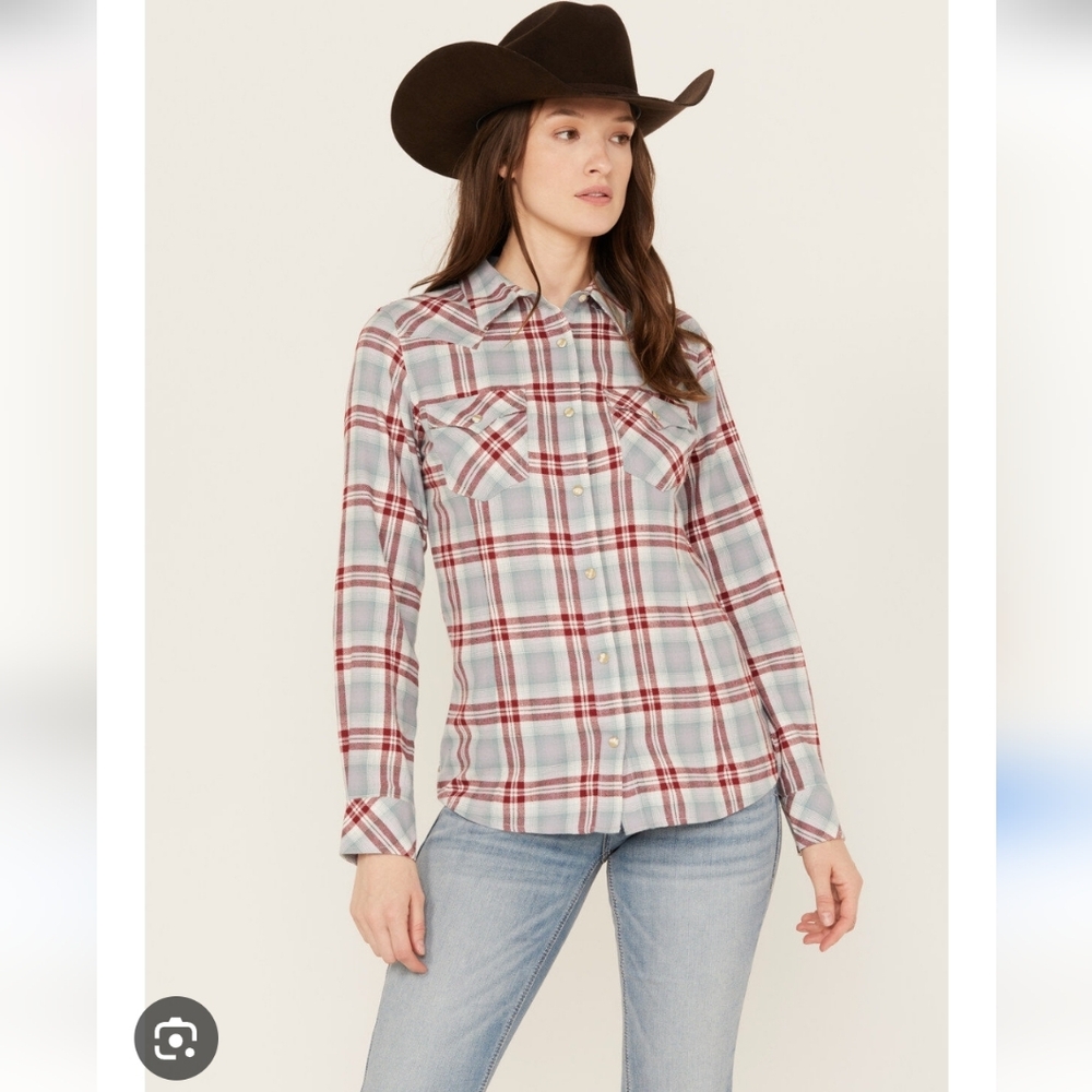 Wrangler Retro New Boot Barn Exclusive Flannel Snap Ranch Farm 4H Western
